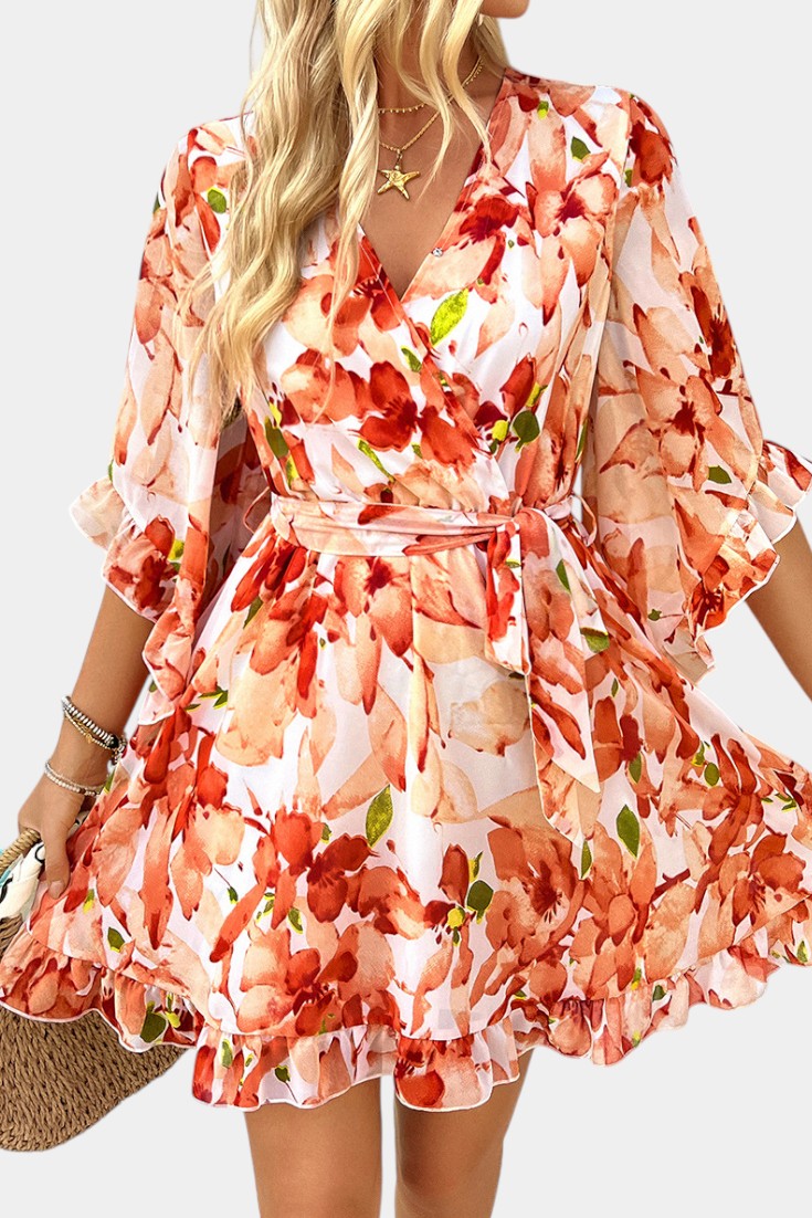 Besa Vestido Mini Floral Impreso