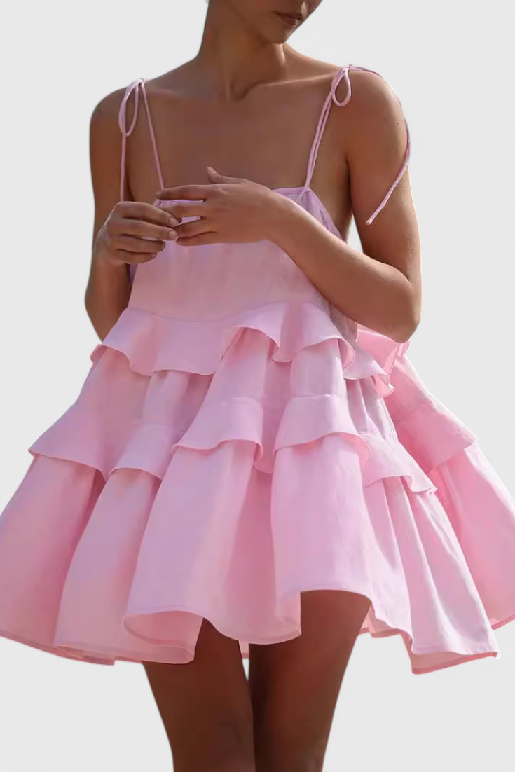 Vianey Vestido Mini Sin Espalda