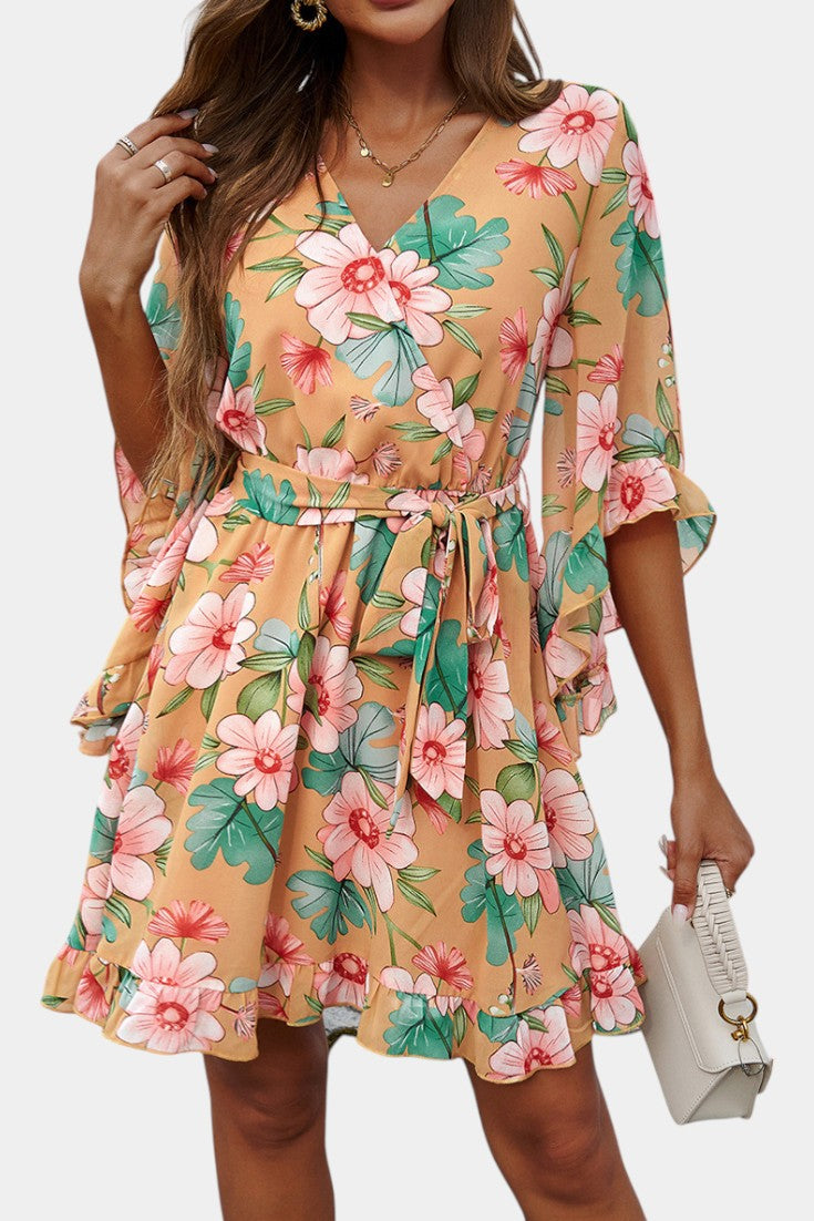 Besa Vestido Mini Floral Impreso