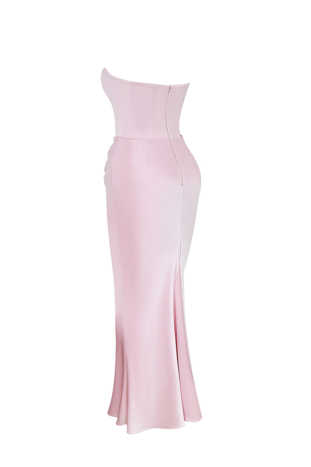 Emily Vestido Maxi Drapado Sin Tirantes