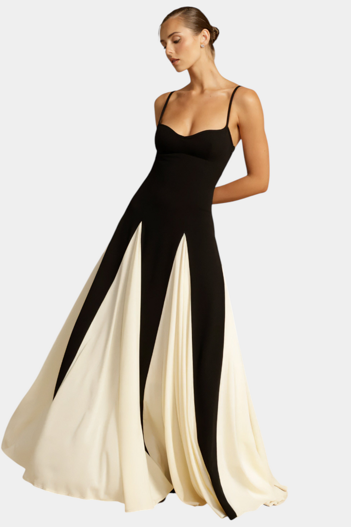 Catalina Vestido Maxi Bicolor