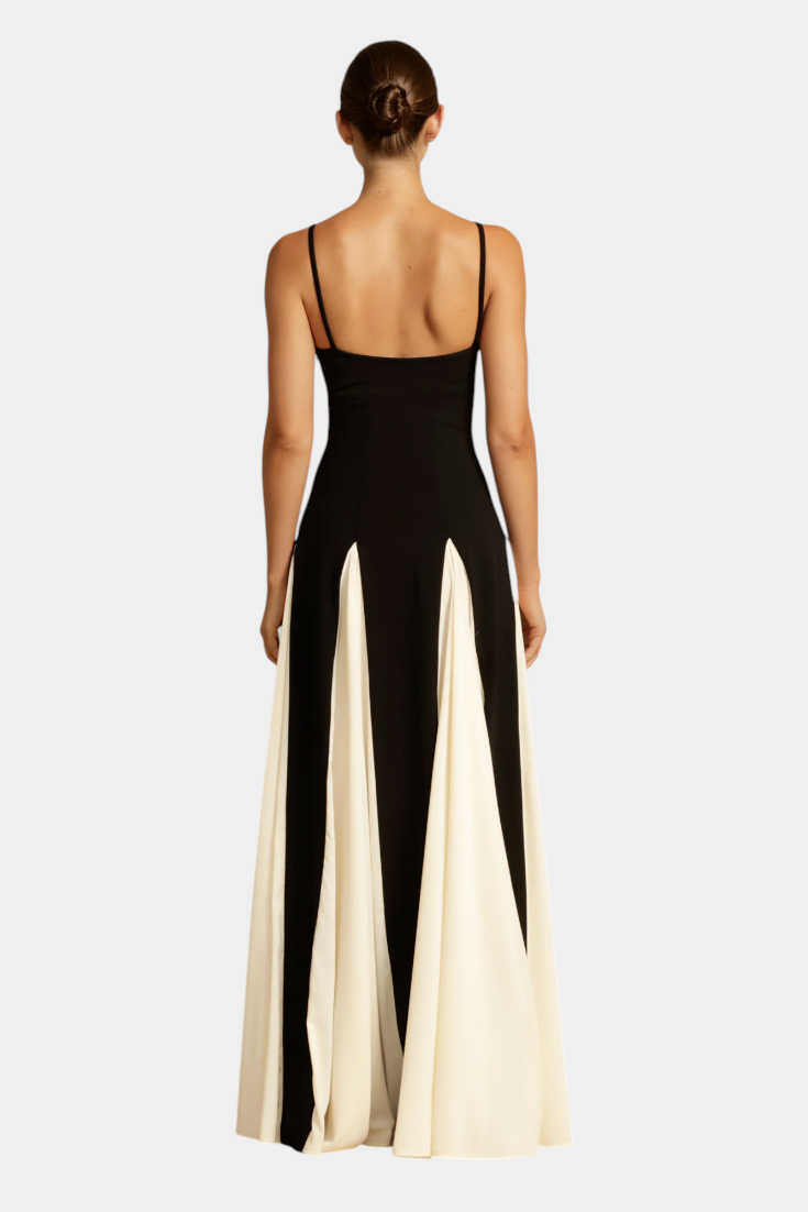 Catalina Vestido Maxi Bicolor