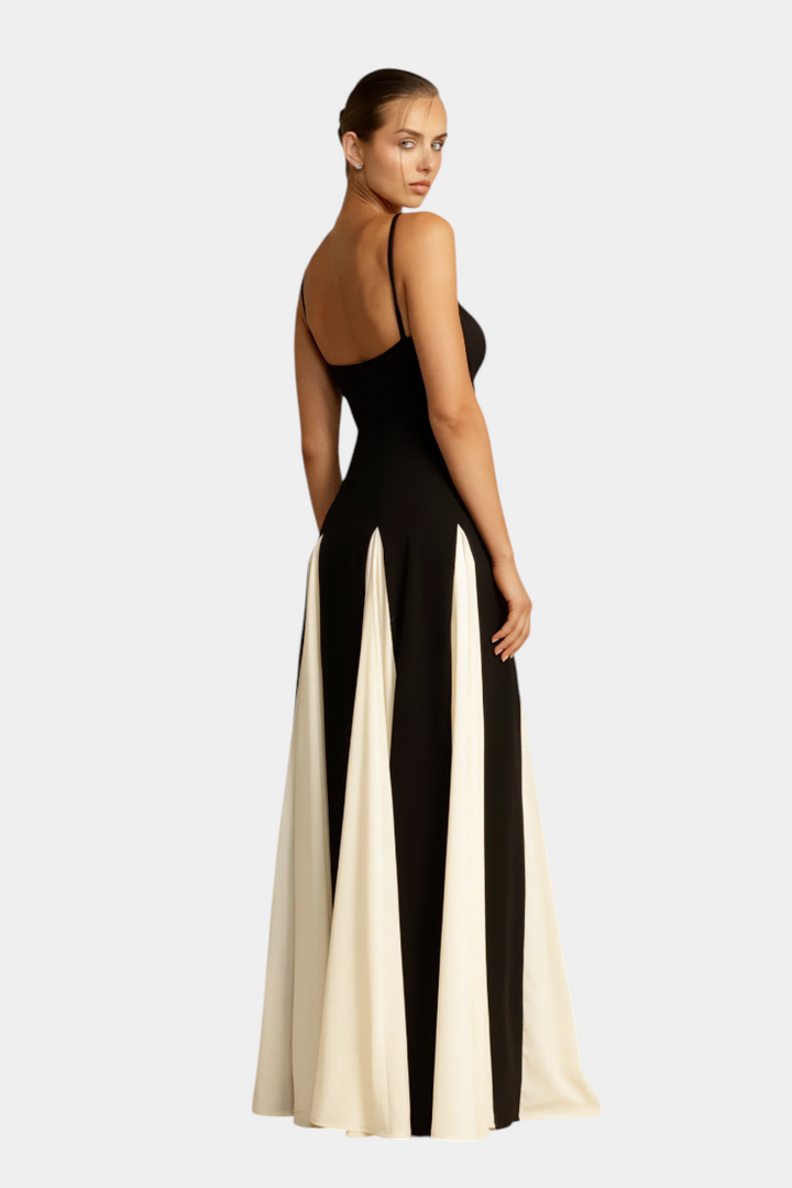 Catalina Vestido Maxi Bicolor