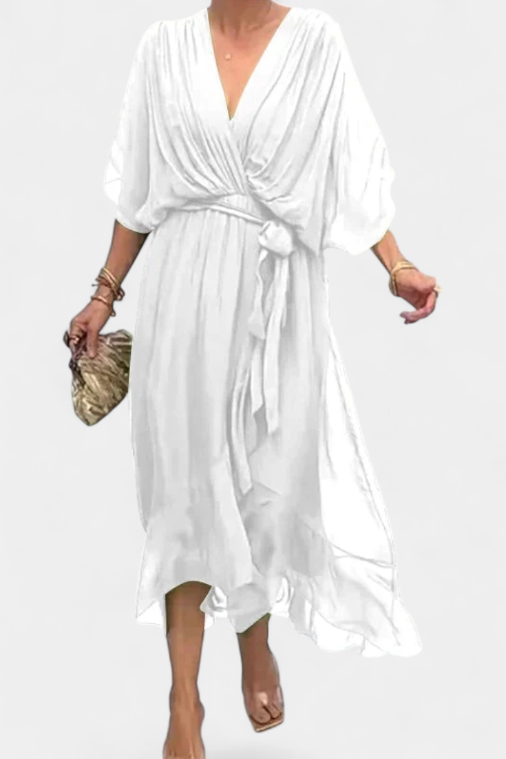 Luisa Vestido Flowy con Escote en V