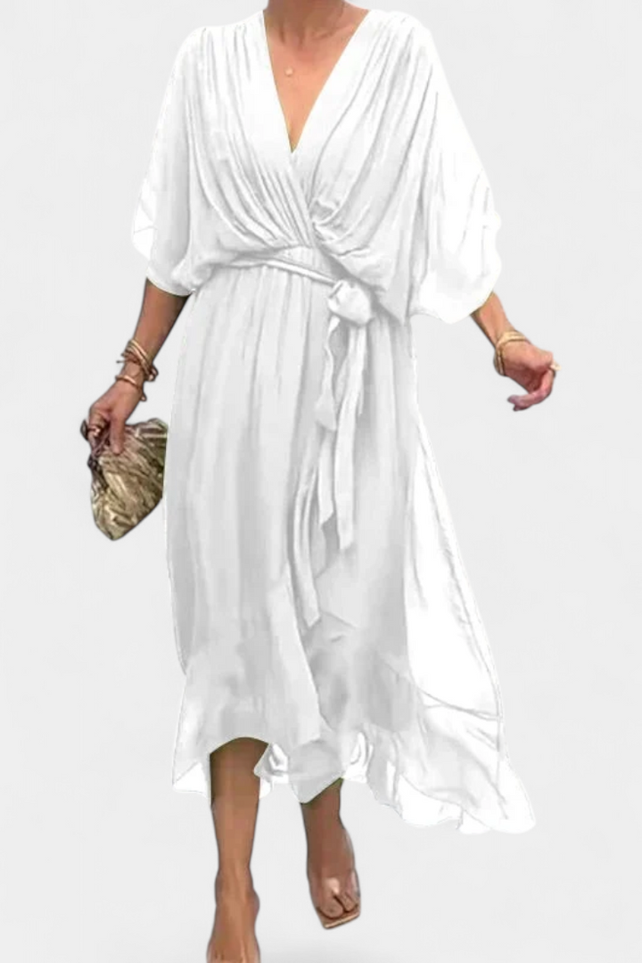 Luisa Vestido Flowy con Escote en V