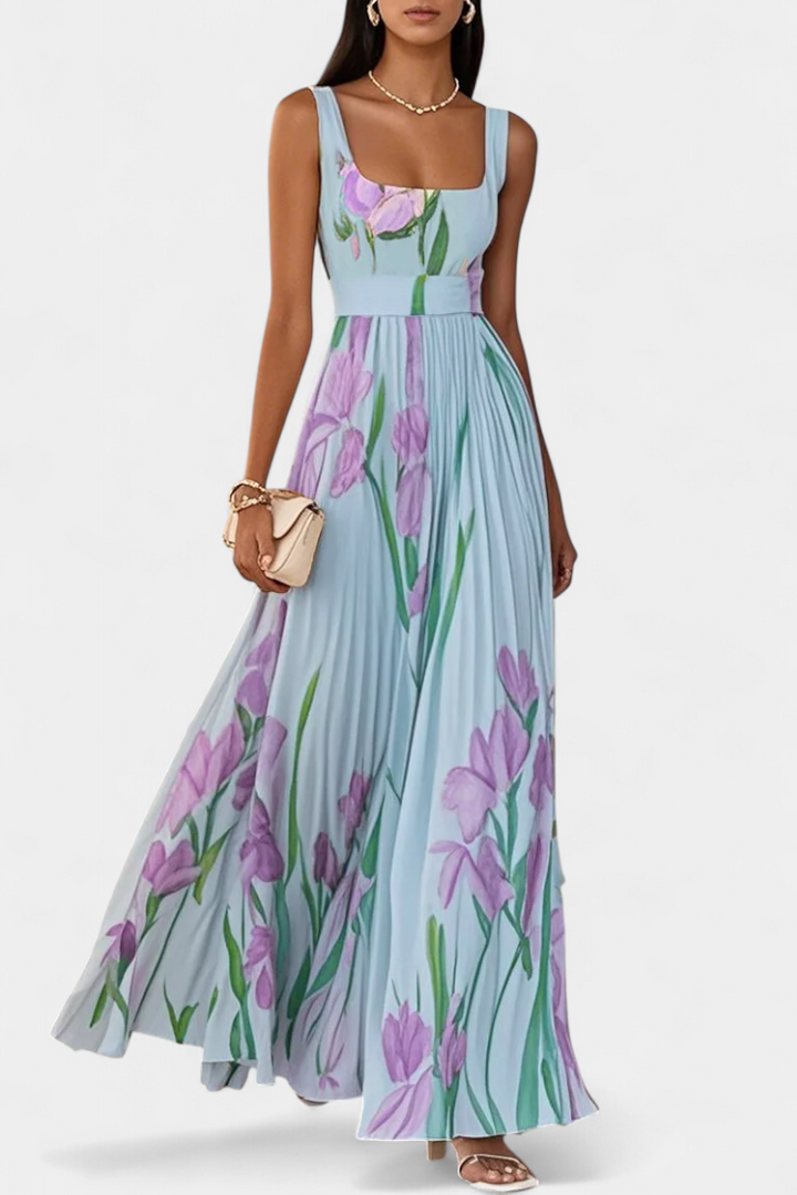 Calanthe Vestido Floral Plisado