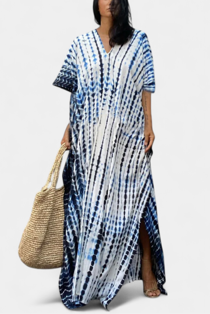Rositsa Vestido Kaftan Tie-Dye Bohemio