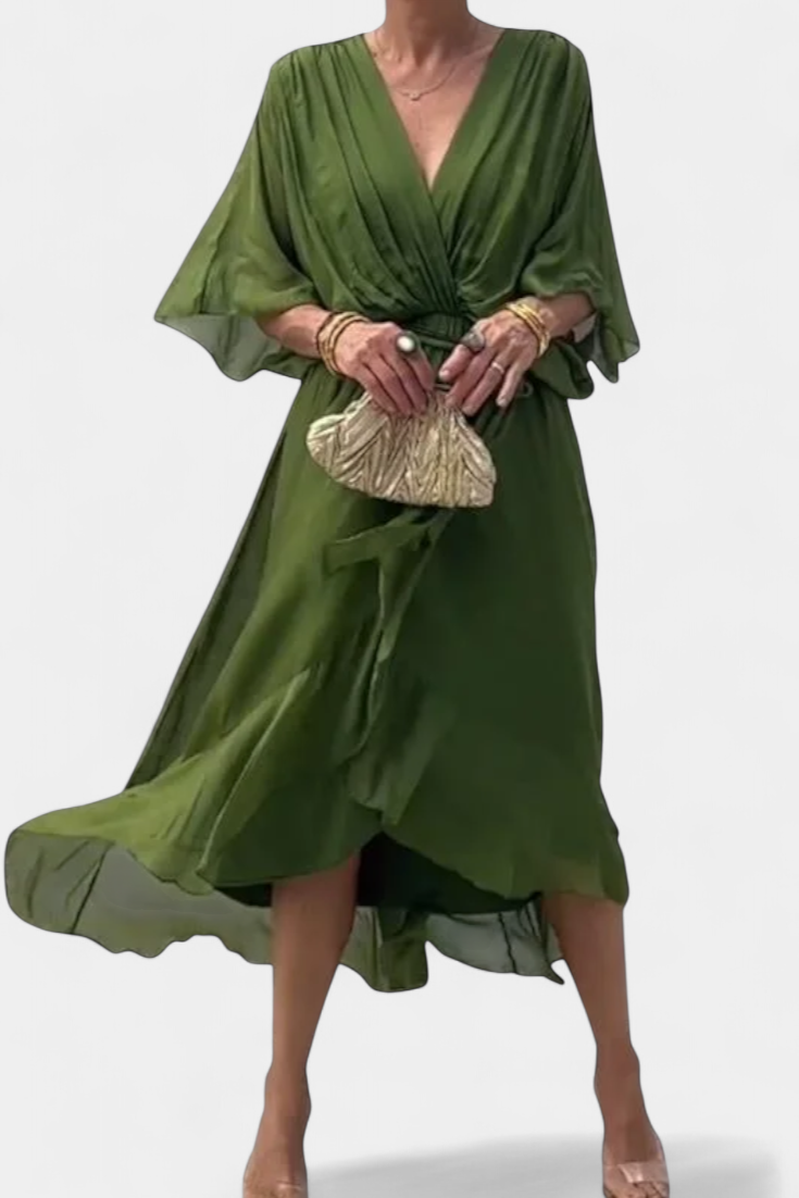 Luisa Vestido Flowy con Escote en V