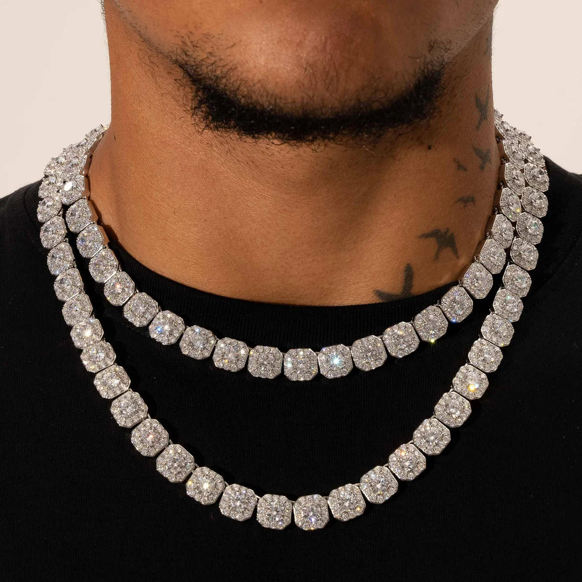 10MM Clustered Diamond Chain