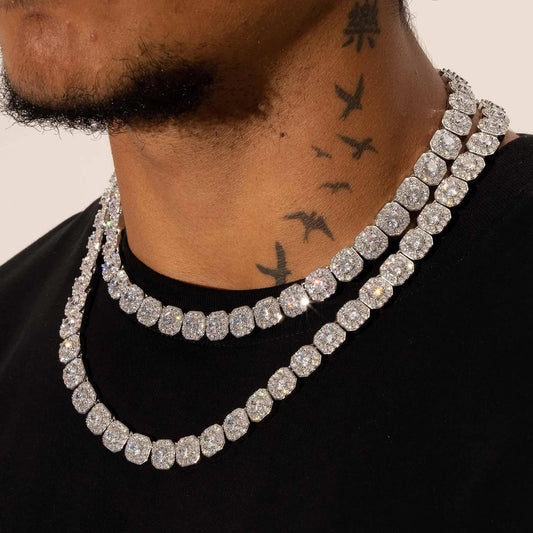 10MM Clustered Diamond Chain