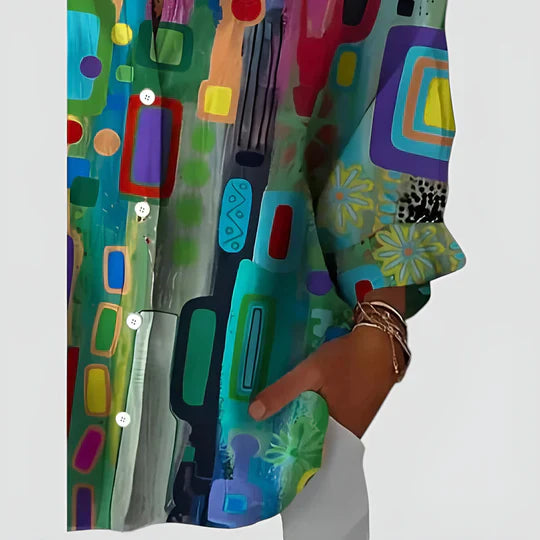 Maja | Blusa con diseño colorido
