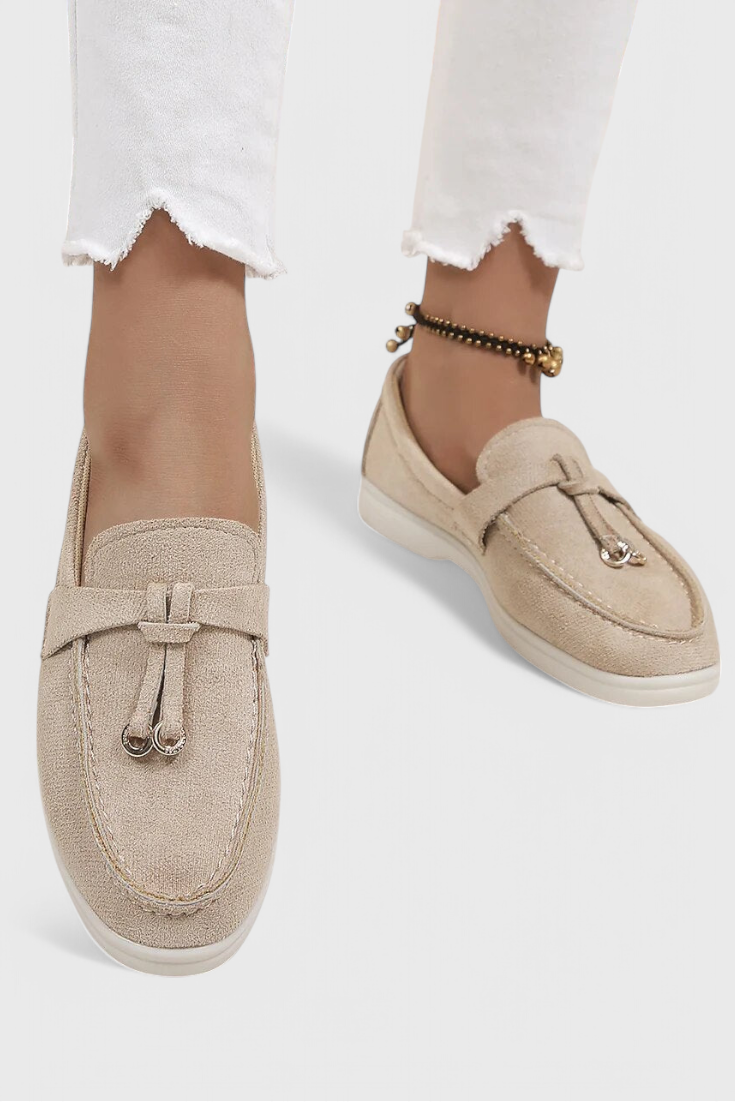 Coralie Mocasines con Acabado Suede