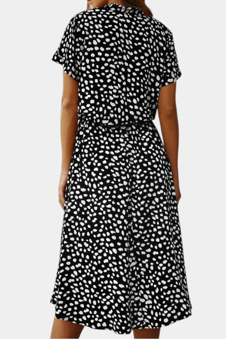 Rovena Vestido Midi de Lunares