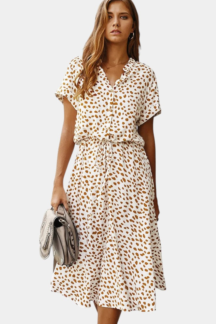 Rovena Vestido Midi de Lunares