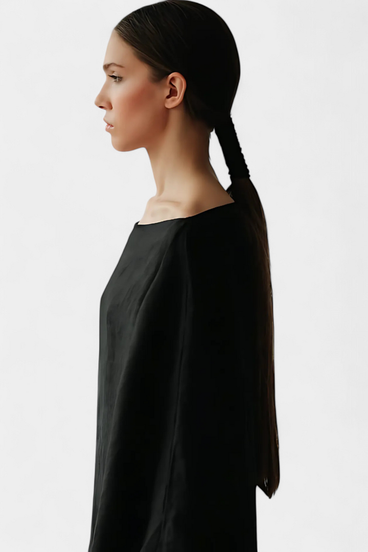 Kamilia Vestido Kimono de Lino y Algodón
