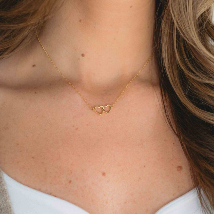 Double Heart Necklace