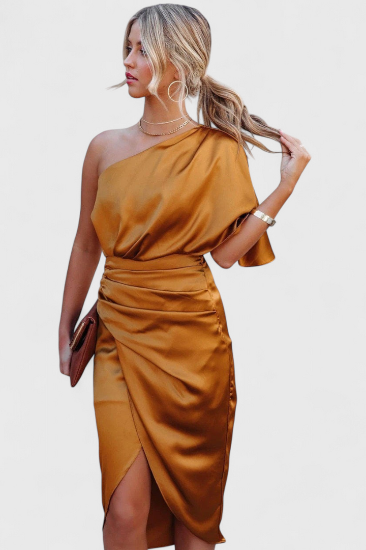 Anais Vestido de Satén Elegante y Versátil