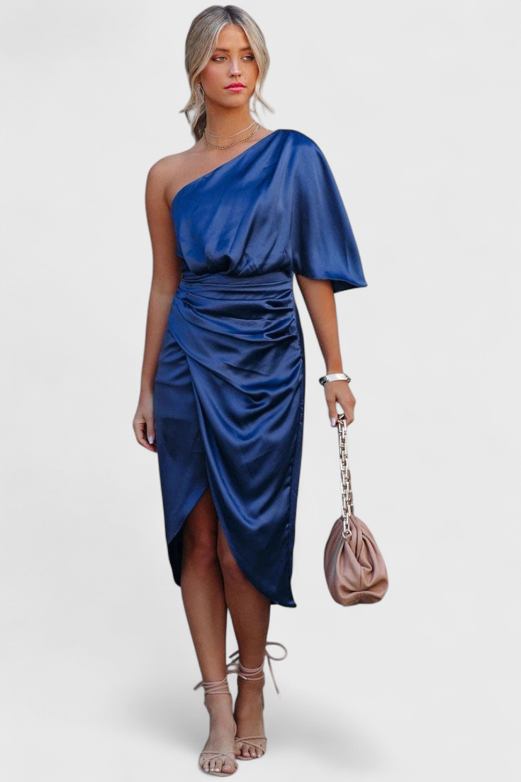 Anais Vestido de Satén Elegante y Versátil