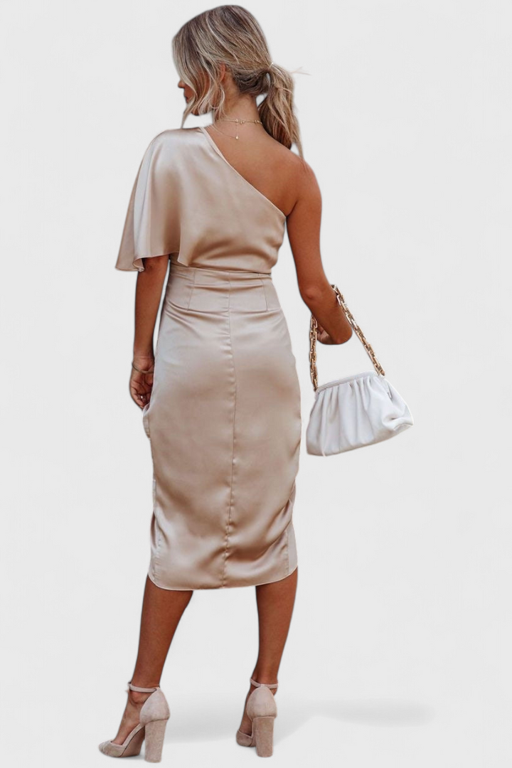 Anais Vestido de Satén Elegante y Versátil