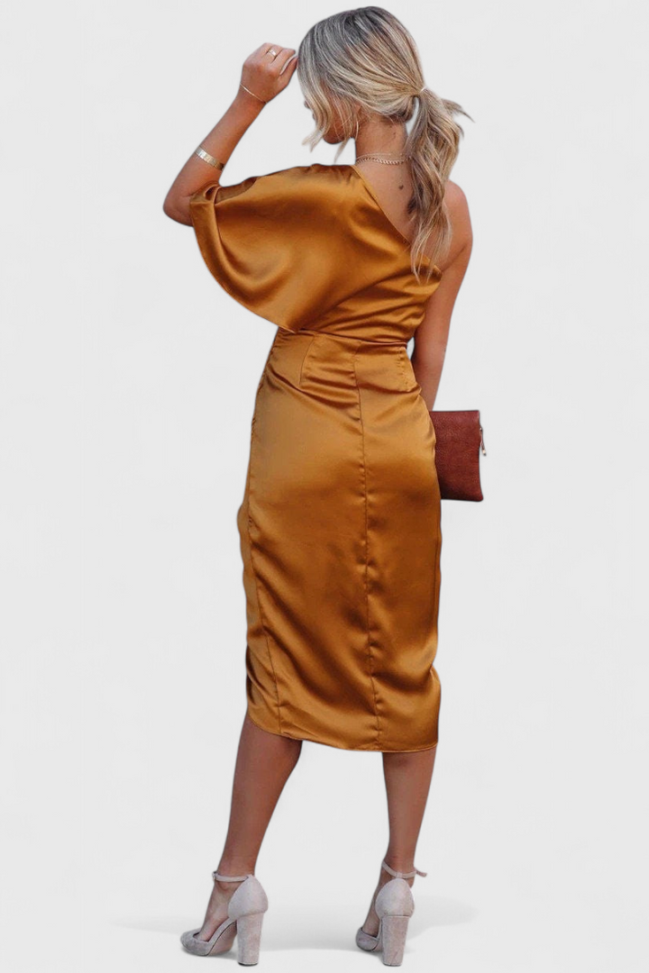 Anais Vestido de Satén Elegante y Versátil