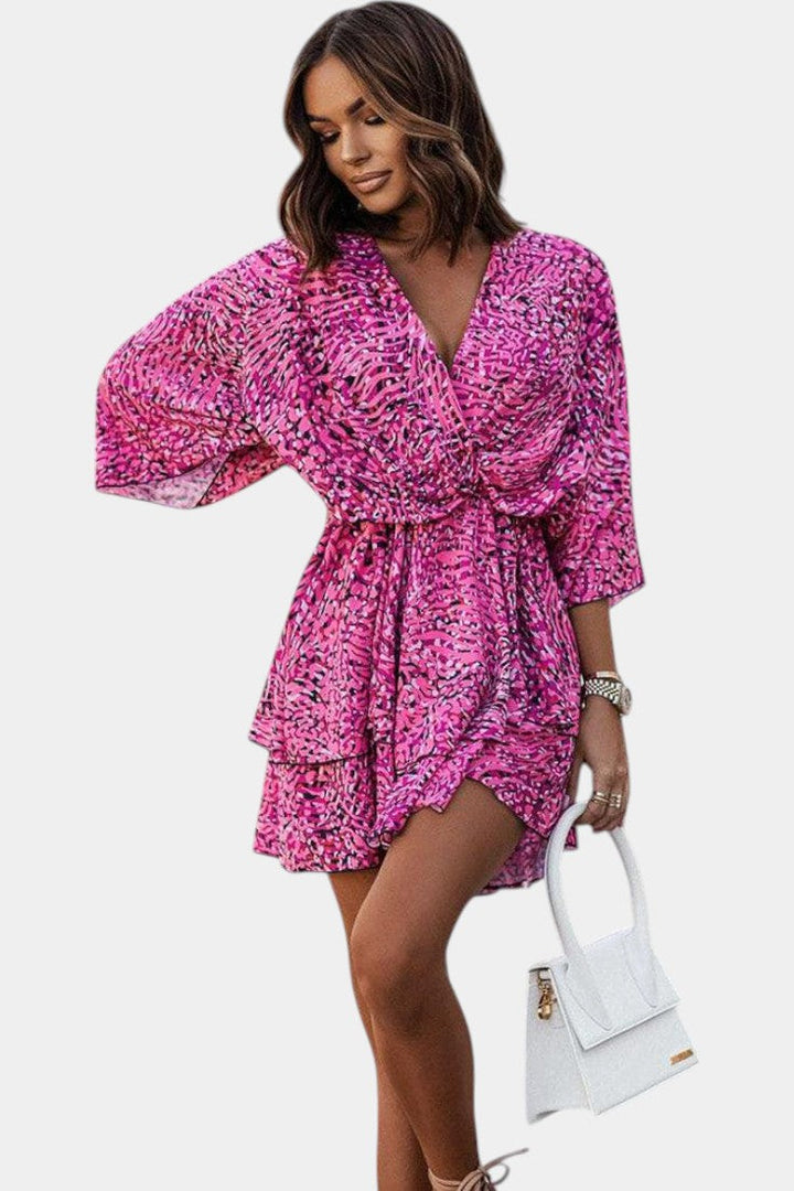 Eliza Vestido Floral con Nudo Frontal