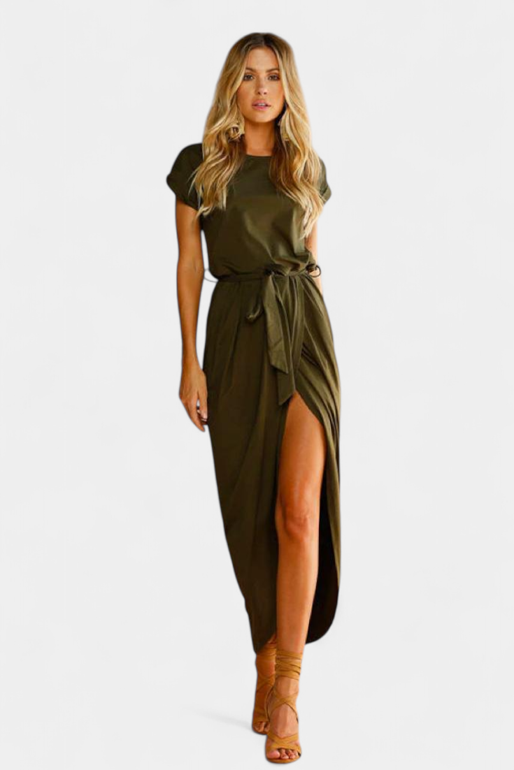 Clarissa Vestido Midi Envolvente