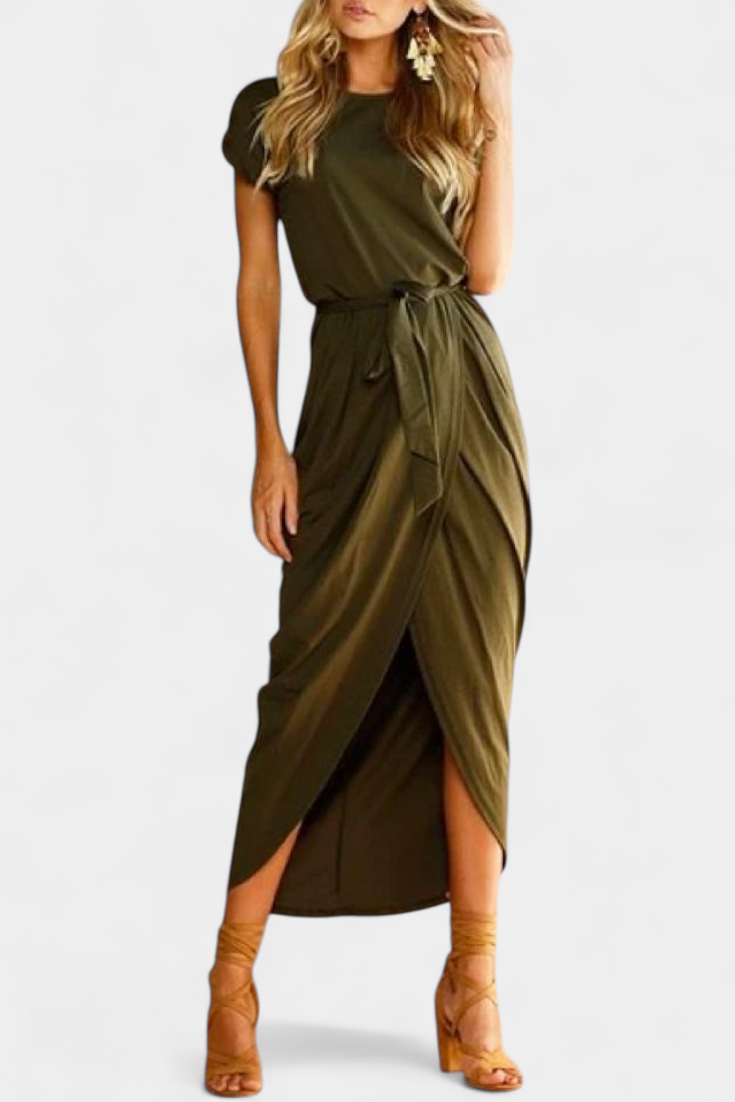 Clarissa Vestido Midi Envolvente