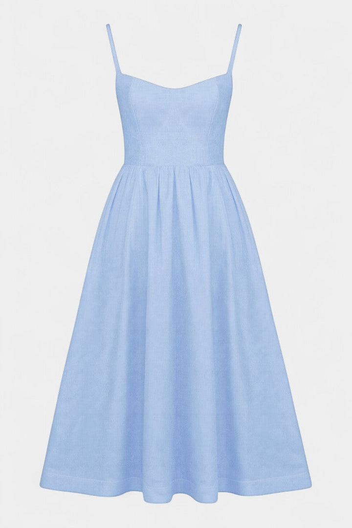 Marvelle Vestido Midi Flowy Sin Mangas