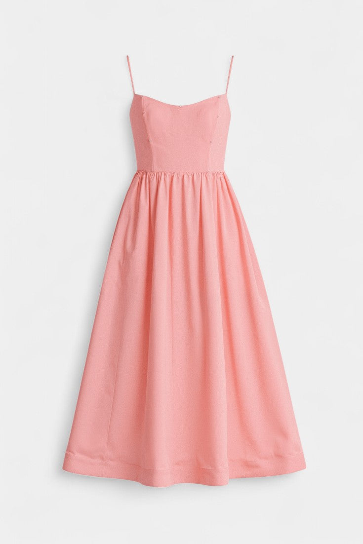 Marvelle Vestido Midi Flowy Sin Mangas