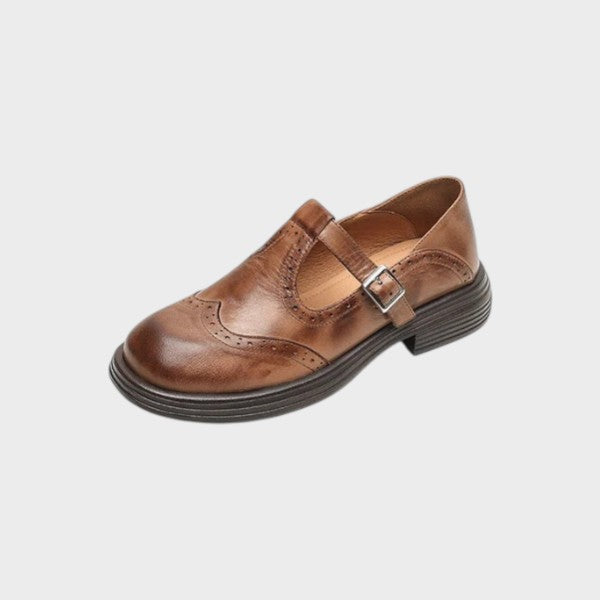 VELDA | ELEGANTES MARY JANES DE CUERO
