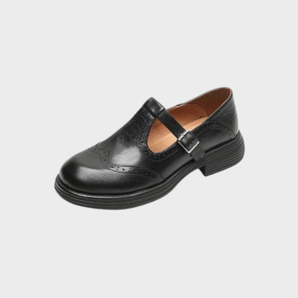VELDA | ELEGANTES MARY JANES DE CUERO