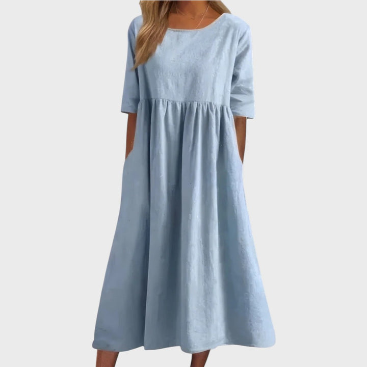 BARBOSA | Vestido de algodón muy favorecedor