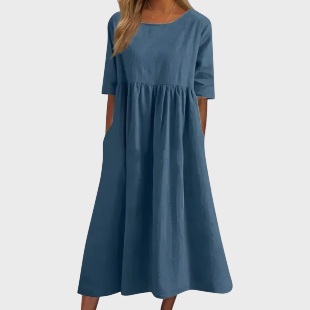 BARBOSA | Vestido de algodón muy favorecedor