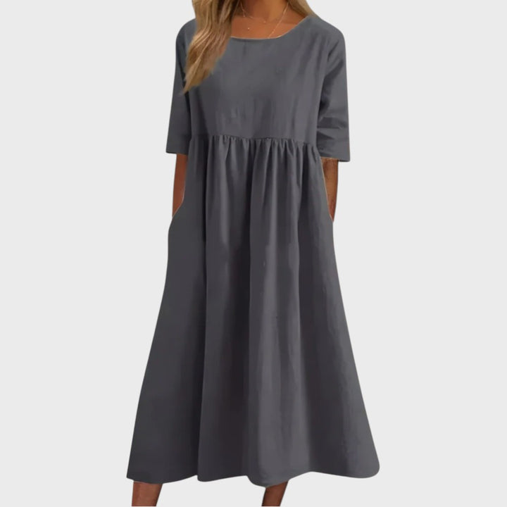 BARBOSA | Vestido de algodón muy favorecedor