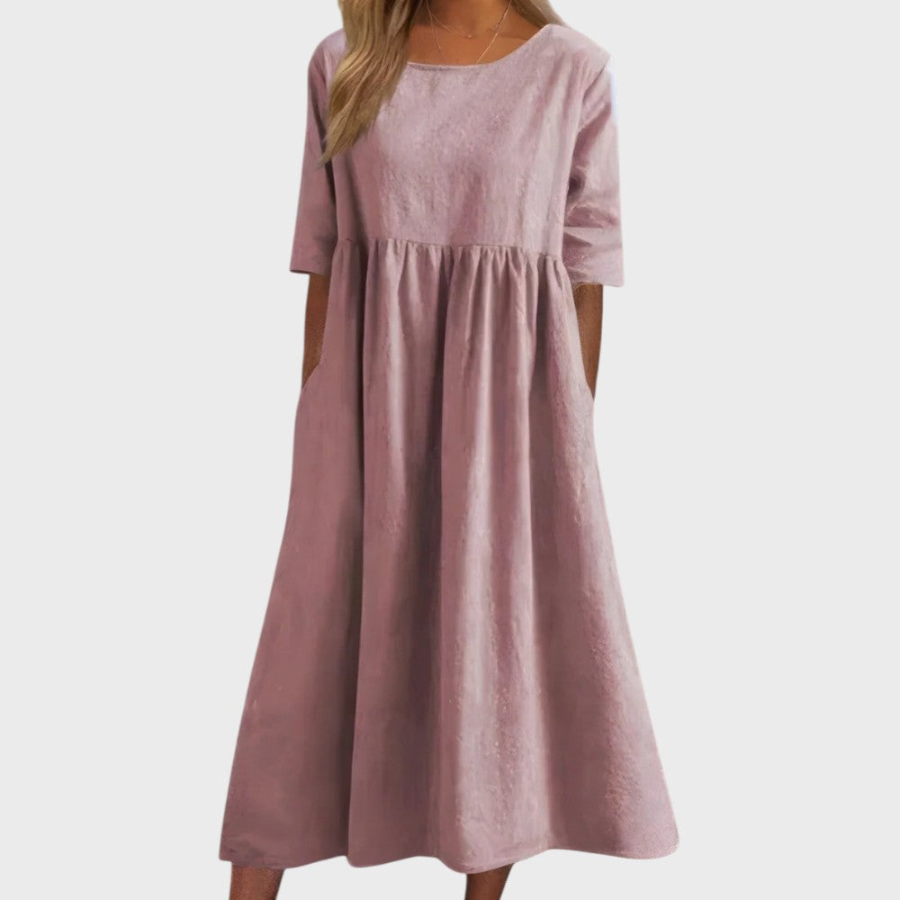 BARBOSA | Vestido de algodón muy favorecedor