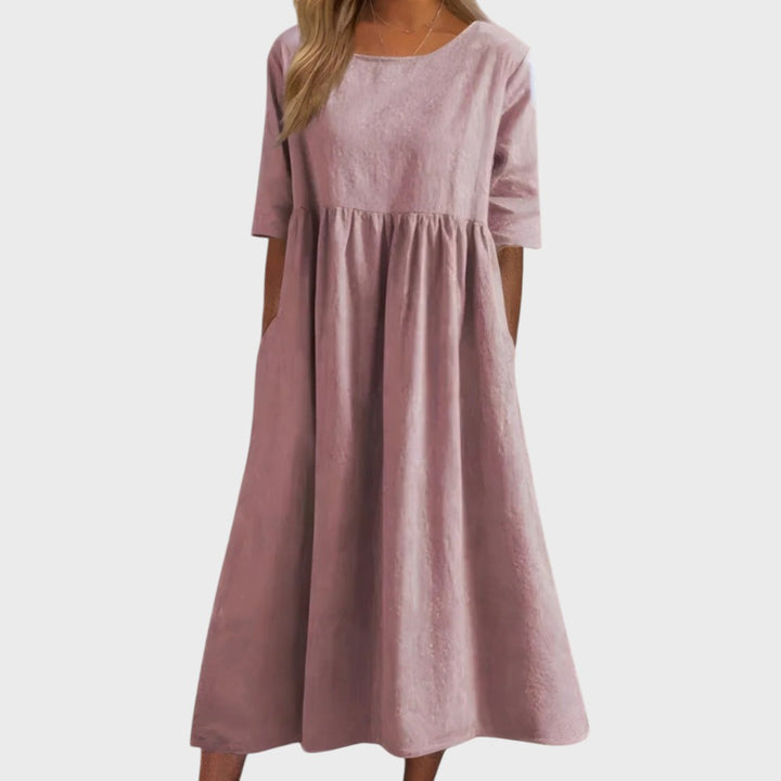 BARBOSA | Vestido de algodón muy favorecedor