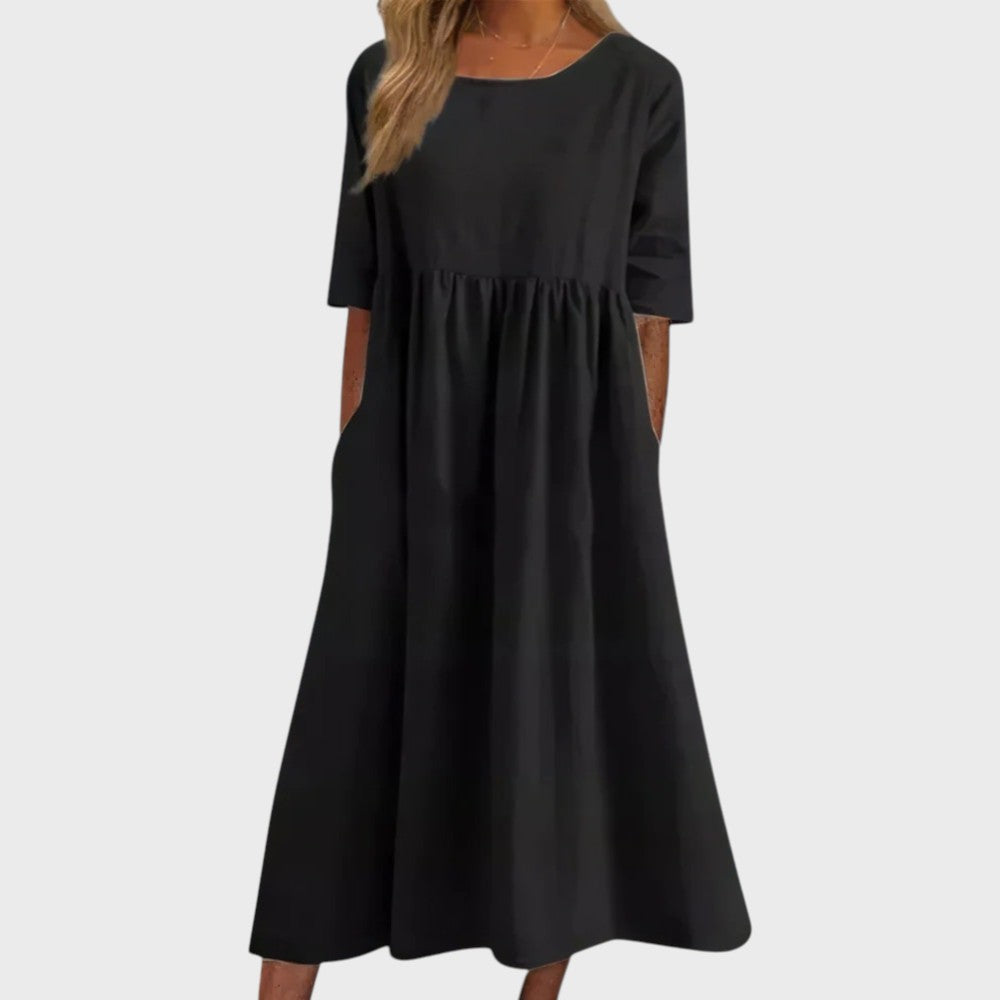 BARBOSA | Vestido de algodón muy favorecedor