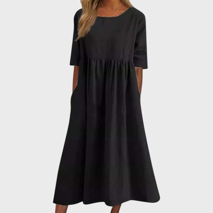 BARBOSA | Vestido de algodón muy favorecedor