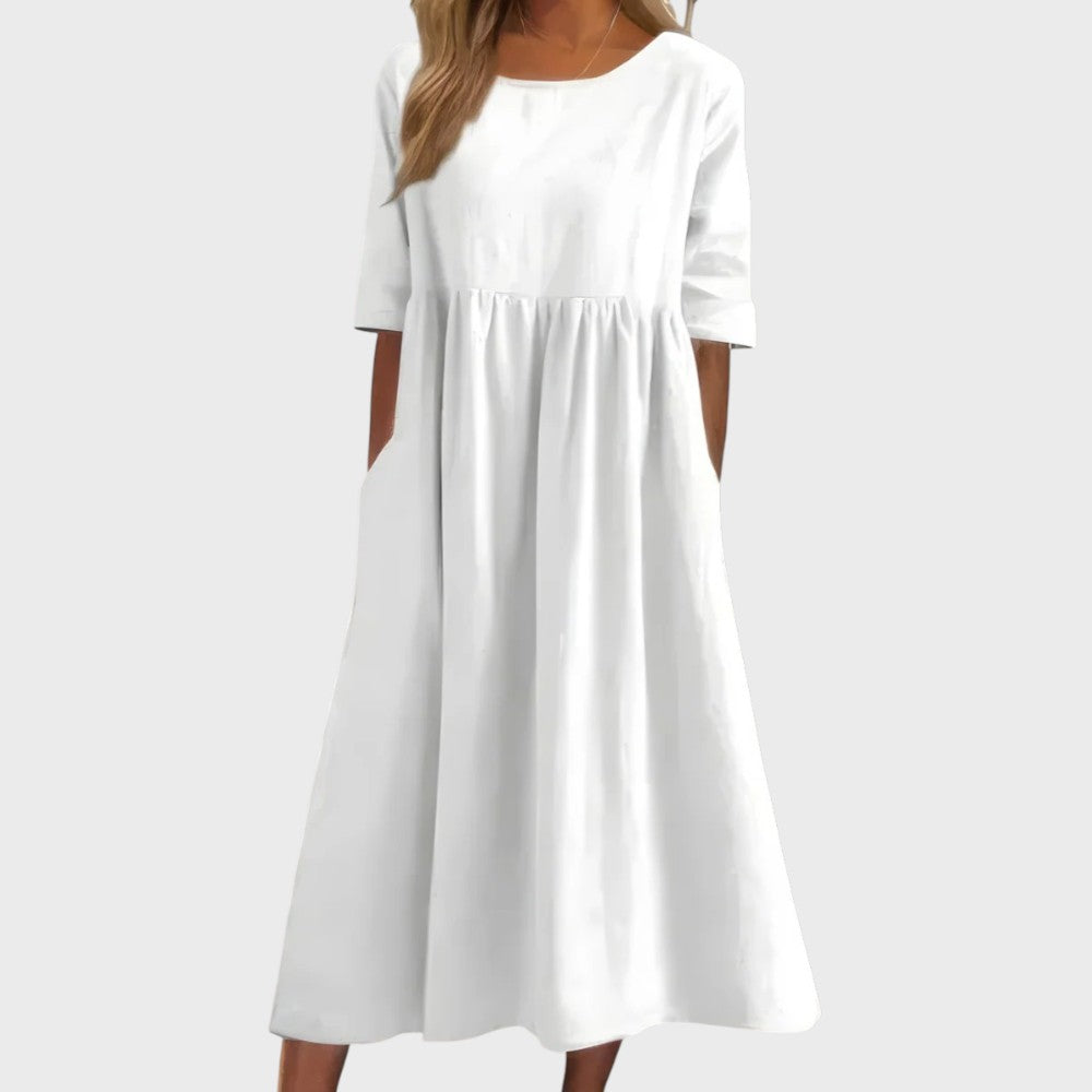 BARBOSA | Vestido de algodón muy favorecedor