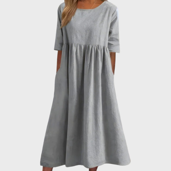BARBOSA | Vestido de algodón muy favorecedor